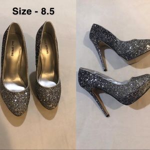 CALL IT SPRING - SILVER GUNMETAL PLATFORM PUMPS  - BRAND NEW